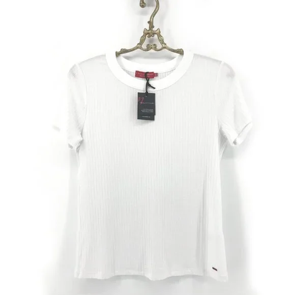 NEW🌺n:PHILANTHROPY Champ Ribbed White Tee - Picture 4 of 10